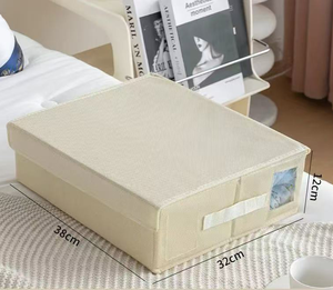 Bán buôn 2025 có thể gập lại vải lưu trữ Hộp Tùy chỉnh hình chữ nhật tủ quần áo quần áo tổ chức có nắp đậy - Product Image 4