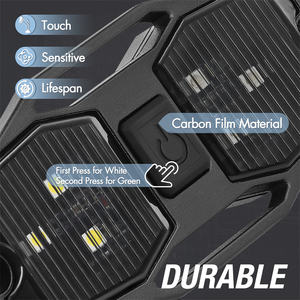 Lumière d'ambiance LED <span class=keywords><strong>de</strong></span> lecture <span class=keywords><strong>de</strong></span> carte pour intérieur <span class=keywords><strong>de</strong></span> voiture 12V, avec lentille fumée blanche et verte, pour UTV, VR, SUV, camions - Product Image 6