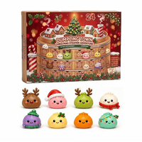 Calendrier de l'Avent Squishy 24 Jours Noël 2026, Calendrier de compte à rebours sensoriel anti-stress, Squishies surprise, Fidget anti-stress