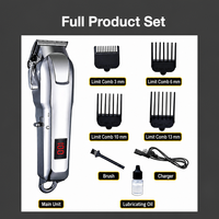 Kit de Toilettage pour Animaux de Compagnie, Tondeuse à Poils pour Chien et Chat, Sans Fil, Rechargeable, Affichage Numérique, Tondeuse pour Animaux de Compagnie de Petite et Grande Taille