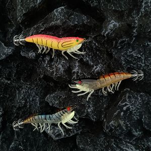 TOPIND Appât artificiel en plastique multi-spécifications, crevettes et calamars, avec hameçons lumineux - Product Image 2