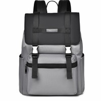 Mochila para Portátil con Cierre Enrollable, Diseño Multibroche, Resistente al Agua, para Negocios y Actividades al Aire Libre