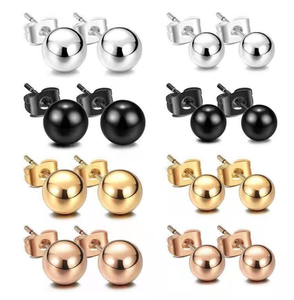 Boucles <span class=keywords><strong>d</strong></span>'oreilles à clous en acier inoxydable 316, bijoux bon marché pour enfants, pour filles, nouvelle collection - Product Image 1