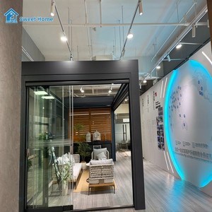 Pérgola Retráctil Motorizada <span class=keywords><strong>de</strong></span> Aluminio Bioclimática Sweet Home, Estructura Impermeable y Estable, Larga Vida Útil, Casa <span class=keywords><strong>de</strong></span> Verano - Product Image 3