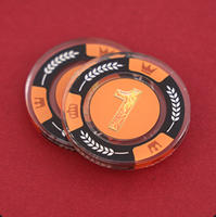 Jetons de comptage en acrylique transparent réutilisables de forme ronde pour le divertissement