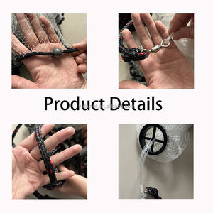 Filet de lancer à la main en plomb de haute qualité, 10 pieds 1,4 LB/pied, style américain, maille 1/4'', adapté à la pêche en plein air - Product Image 4