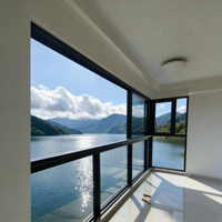 Ventanas Corredizas de Aluminio de Alta Resistencia, Insonorizadas, Modernas, con Vista Panorámica, Garantía de 5 Años para Sala de Estar de Apartamentos en Edificios Altos