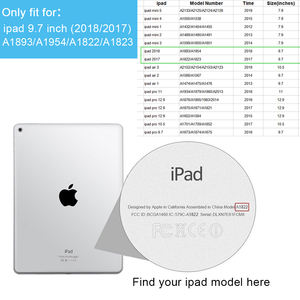 Intelligente En Cuir Pour apple <span class=keywords><strong>ipad</strong></span> 9.7 pouces 2017/2018 <span class=keywords><strong>crayon</strong></span> étui porte-avec fonction De Veille et de Veille Automatique - Product Image 6