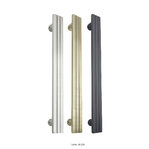Poignée de porte en acier inoxydable élégante Impression – Quincaillerie de porte architecturale moderne et durable - Product Image 1