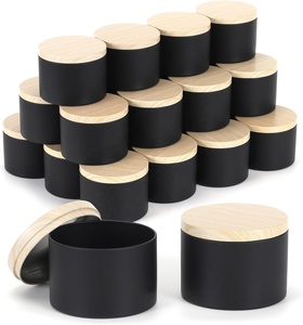 4oz 8oz DIY Candle Making Round Tin Containers Metal Tin Jars With Lids Bulk Storage For Arts Crafts Gifts New Title
