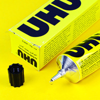 Germany Faber UHU 60ml 35ml Liquid Glue Transparent Strong Model Universal Manual Glue Soft and Versatile