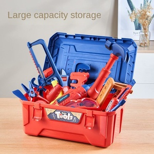 Boîte à <span class=keywords><strong>outils</strong></span> de réparation en plastique pour enfants Yuglow, jouet pour bébés de 0 à 24 mois, perceuse électrique avec valise à vis - Product Image 4