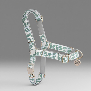 M minty DEW สายจูงสุนัขหรูหราระบายอากาศผ้าฝ้ายลายพื้นปรับได้ทนทานแฟชั่นน่ารักขายส่ง OEM ODM - Product Image 1