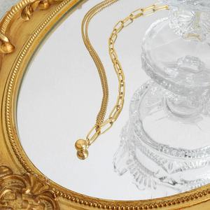 Collar con Colgante de Acero Inoxidable Original, Moderno, Impermeable y Antideslustre, Chapado en Oro de 14k y 18k para Mujer y Hombre - Product Image 4