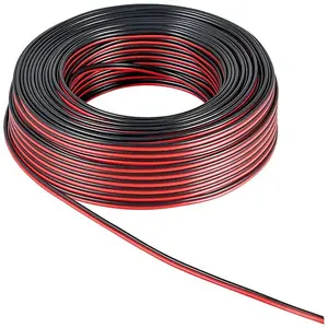 Cable para altavoz, cable rojo y negro, cu cca