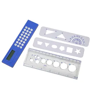 15cm ruler electronic calculator set student fashion portable calculator ruler set