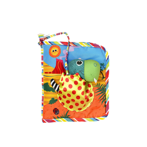 Giocattoli educativi che si svolgono libri di attività che si esercitano colorendo giallo fruscio 3D 15CM libro di stoffa - Product Image 1