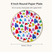 Ensemble de 9 assiettes et gobelets en papier jetables de qualité alimentaire pour fête d'anniversaire, mariage, baby shower, vaisselle en gros, approvisionnement en vrac