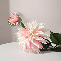 Fleur de Dahlia Artificielle pour Décoration de Mariage, Aménagement de Scène d'Auditorium, Décoration Intérieure, Fleur de Table, Plante Artificielle