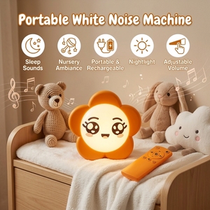 Nouvelle Arrivée 2026 – Machine à Sons Apaisants Portable avec Veilleuse, Sons de Cœur, Berceuses et Capteur de Pleurs de Bébé pour un Sommeil Réparateur - Product Image 1