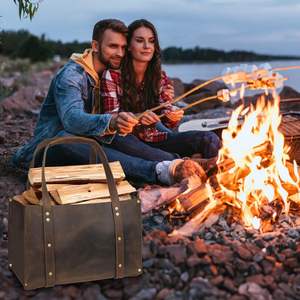 Free Sample Oxford <b>Carrier</b> <b>Log</b> for Firewood Sturdy Wood Large Tote <b>Bag</b> for Camping and Indoor Firewood <b>Logs</b> - Product Image 4