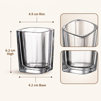 Verre doseur carré gradué de 60 ml pour expresso, OEM ODM, pour barista et café