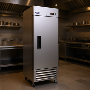 Congélateur vertical Orikoool Reach In de 27 pouces, 23 pieds cubes, 1 porte, en acier inoxydable, équipement de réfrigération pour cuisine commerciale, approuvé ETL - Product Image 2