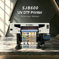 Impresora UV DTF de inyección de tinta de alta calidad XP600*3 con cabezal de impresión de 24 pulgadas, plotter de etiquetas rollo a rollo, película A/B, 2 en 1