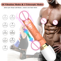 Dildo con Calefacción y Control Remoto con Ventosa para Estimulación del Punto G y del Clítoris