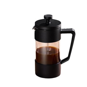 Cafetière à piston Emode en verre transparent avec filtre à mailles fines et piston - Product Image 5