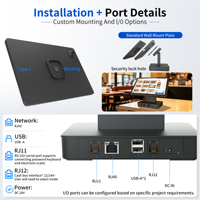 Tableta POS Android 16 POS1097T de 10.95 Pulgadas con NFC, RFID, Wi-Fi, MT8781 Octa Core, Cámara de 5MP y 13MP, Tableta para Pedidos en Restaurantes