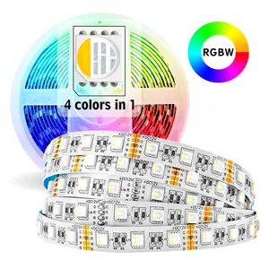 Yeni 2019 RGBW LED şerit su geçirmez 12V 24V 5050smd led aydınlatma led esnek 5050 led şerit 24v rgbw 4 in1