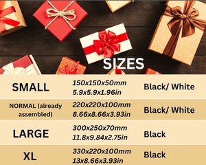 Caixa de Presente Rígida de Luxo com Design Elegante e Reciclável em Papelão Ondulado para Conjuntos de Presentes de Natal, Meias e Pelúcia com Laminação Fosca - Product Image 3
