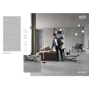Cement Grey Concrete Look Porcelain Tiles 24x48 Inch <b>Matte</b> <b>Floor</b> Wall Surface - Product Image 3