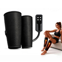 Masseur de jambes rechargeable à prix d'usine CA avec chaleur, airbag de compression, soulagement de la douleur, amélioration de la circulation sanguine, pour mollets et jambes
