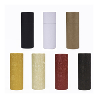 Caja cilíndrica de cartón kraft para aceites esenciales, perfume, caja redonda de cartón grueso, proveedor mayorista personalizado, Súper Septiembre
