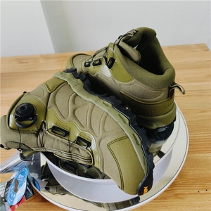 Botas Tácticas ESDY Verdes DFE02 al por Mayor, Corte Medio, para Hombre, 3 Estaciones, Zapatos de Combate, Camuflaje Verde, Negro, FG, Caqui - Product Image 6