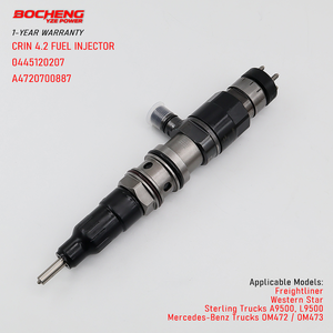 หัวฉีดคอมมอนเรล 0445120207 A4720700887 หัวฉีดน้ำมันเชื้อเพลิงสำหรับรถบรรทุก Freightliner Cascadia เครื่องยนต์ดีเซล Detroit DD15 DD16 - Product Image 1