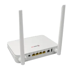 Hosecom New Arrival 4GE WIFI5 1200Mbps XPON ONU Dual Bnad VOIP Port GPON EPON GEPON Wifi Router Modem ONT Fiber Optic Equipment