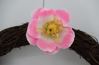 Couronnes d'été en roses artificielles, 1 couronne pour cintre de porte avant