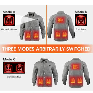 เสื้อเชิ้ตแขนยาวสำหรับผู้ชาย, เสื้อวอร์มกลางแจ้งแบบติดกระดุมสำหรับฤดูหนา<span class=keywords><strong>ว</strong></span> - Product Image 4