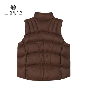Alta calidad Otoño Invierno cálido 90 pato blanco abajo <span class=keywords><strong>pluma</strong></span> chaqueta sin mangas acolchado chaleco acolchado para <span class=keywords><strong>mujer</strong></span> - Product Image 2