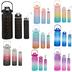 Bouteille d'eau de sport <span class=keywords><strong>2</strong></span> <span class=keywords><strong>litres</strong></span> en plastique motivante 3 en 1 avec Time Maker - Product Image 5