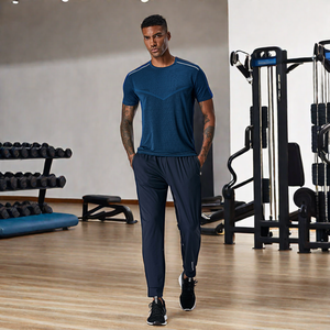 Logo personnalisé 150 GSM Respirant Fitness Avec Poches Pantalon <span class=keywords><strong>de</strong></span> Salon Workout Running Nylon Pantalon <span class=keywords><strong>de</strong></span> Survêtement pour Hommes - Product Image 5