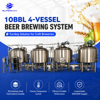 Équipement de brassage de bière économique 1000L 10BBL, système de brasserie clé en main, contrôle PLC SUS304, retour sur investissement élevé, fabriqué en Chine