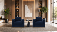 Ensemble de canapés modulaires Chesterfield de bureau en cuir synthétique moderne de luxe