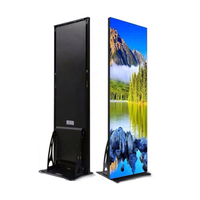Ristorante al coperto pubblicizzare poster display a led p2 p2.5 hd led poster pubblicità segno specchio schermo a led