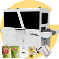 Imprimante numérique UV à passage unique Giftec pour machine d'impression de sacs en plastique polythène Imprimante automatique de sachets en plastique UV