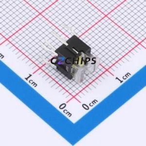 TSL06123-072B830CN-1E01 Tactile Switch Through hole-6P,6x6mm Switch Single Pole Single Throw Rectangle Button 2.5N 6mm - Product Image 1