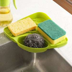 Sponge Holder Kitchen Kitchen Storage Bathroom Sink Sponge Stand Triangle Sink Corner Shelf Storage Bathroom Sink Sponge Stand New Practical Sponge Holder Kitchen Sink Corner Storage Rack